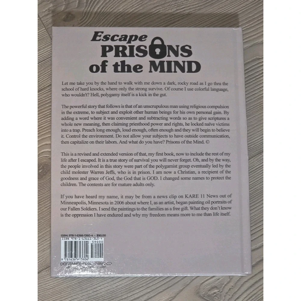 Escape Prisons of the Mind by Hancock, Kaziah May, HC Book Autographed Signed